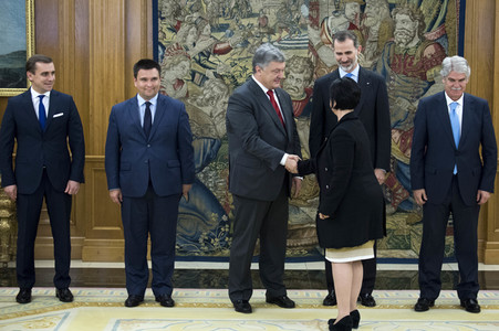 Empfang für Petro Poroschenkoin Madrid