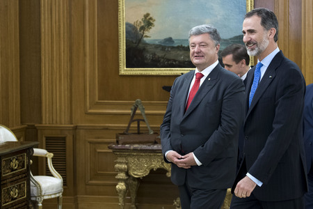 Empfang für Petro Poroschenkoin Madrid
