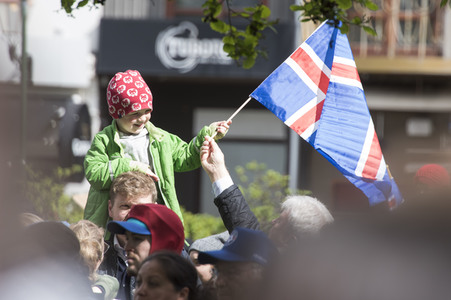 Feier zum isländischen Unabhängigkeitstag in Reykjavik