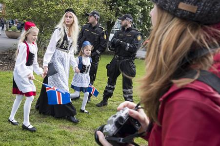 Feier zum isländischen Unabhängigkeitstag in Reykjavik