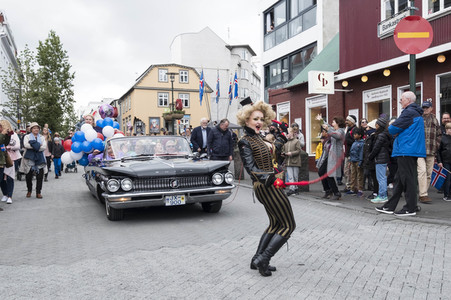 Feier zum isländischen Unabhängigkeitstag in Reykjavik
