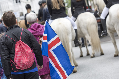 Feier zum isländischen Unabhängigkeitstag in Reykjavik