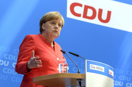 Asyl-Steit Pressekonferenz mit Angela Merkel