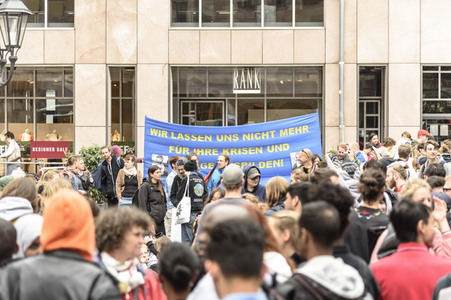 Demonstration 'Bildung statt Abschiebung' in Nürnberg