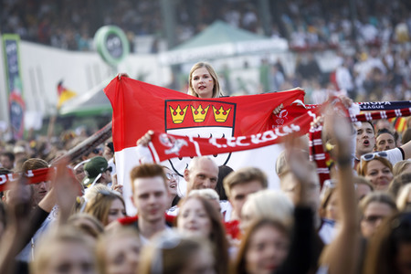 Poldi's Public Viewing Party in Köln