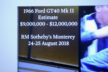 Sotheby’s Präsentation vom Ford GT40 in New York