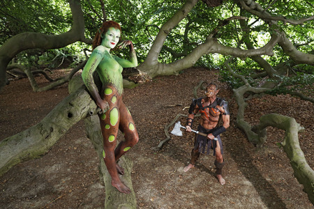 GEEK ART: Märchenwald / Enchanted Forest Bodypainting