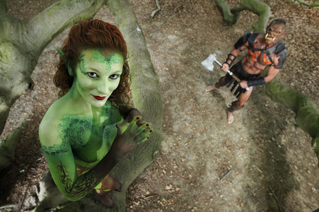 GEEK ART: Märchenwald / Enchanted Forest Bodypainting
