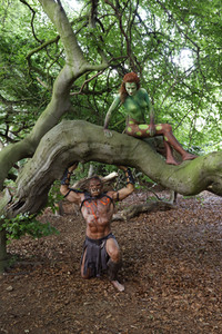 GEEK ART: Märchenwald / Enchanted Forest Bodypainting