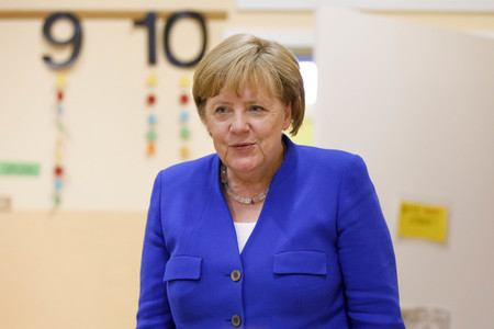 Angela Merkel besucht Caritas Zentrum in Köln