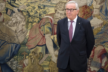 Empfang mit König Felipe und Jean-Claude Juncker in Madrid