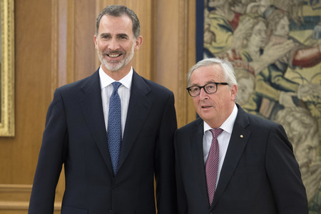 Empfang mit König Felipe und Jean-Claude Juncker in Madrid