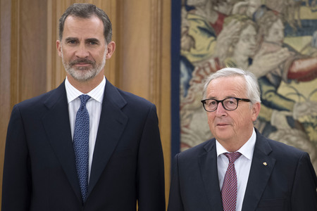 Empfang mit König Felipe und Jean-Claude Juncker in Madrid