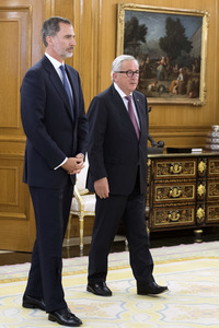 Empfang mit König Felipe und Jean-Claude Juncker in Madrid