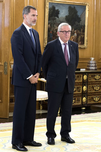 Empfang mit König Felipe und Jean-Claude Juncker in Madrid