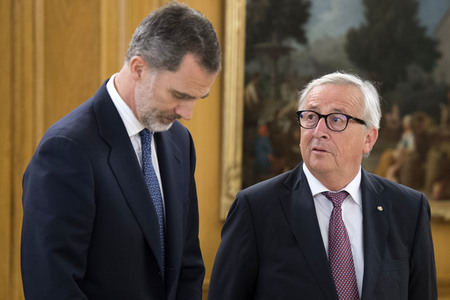 Empfang mit König Felipe und Jean-Claude Juncker in Madrid