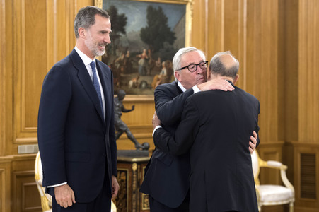 Empfang mit König Felipe und Jean-Claude Juncker in Madrid
