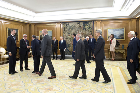 Empfang mit König Felipe und Jean-Claude Juncker in Madrid