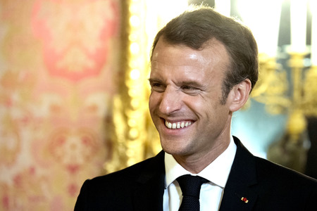 Empfang von König Felipe und Präsident Macron in Madrid