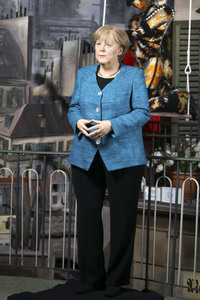 Neue Wachsfigur von Angela Merkel in Hamburg