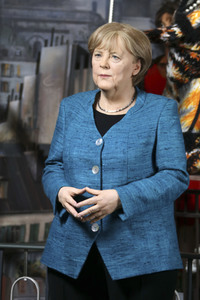 Neue Wachsfigur von Angela Merkel in Hamburg