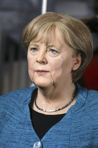 Neue Wachsfigur von Angela Merkel in Hamburg