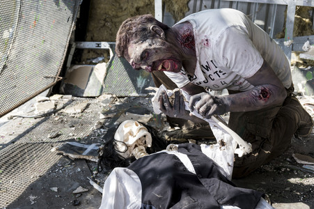 Cosplay-Photoshooting 'The Walking Dead' in Hannover