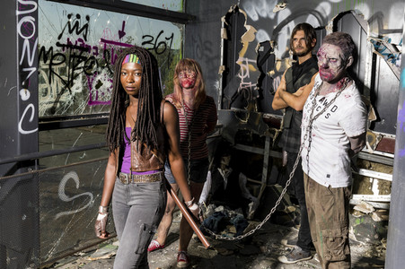 Cosplay-Photoshooting 'The Walking Dead' in Hannover