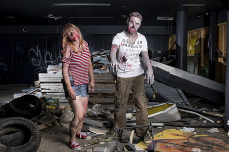 Cosplay-Photoshooting 'The Walking Dead' in Hannover