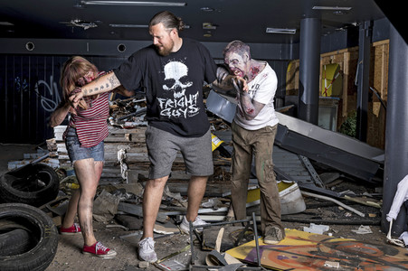 Cosplay-Photoshooting 'The Walking Dead' in Hannover