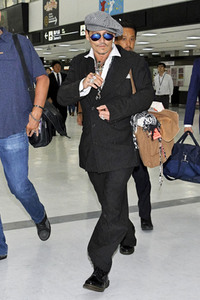 Ankunft von Johnny Depp in Narita