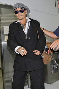 Ankunft von Johnny Depp in Narita