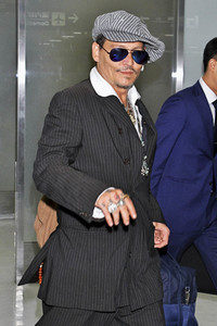 Ankunft von Johnny Depp in Narita