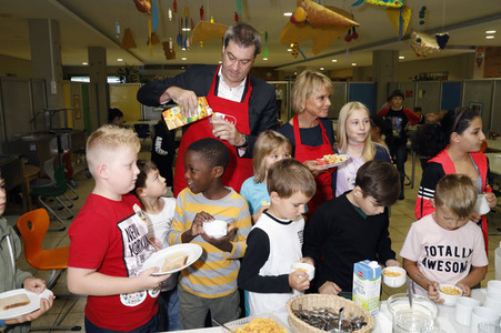 Schulfrühstück der Organisation brotZeit e.V. in München