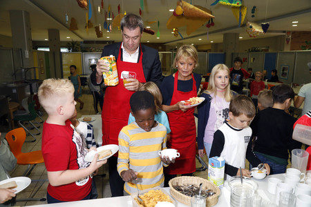 Schulfrühstück der Organisation brotZeit e.V. in München