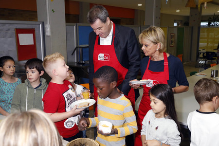 Schulfrühstück der Organisation brotZeit e.V. in München
