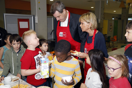 Schulfrühstück der Organisation brotZeit e.V. in München