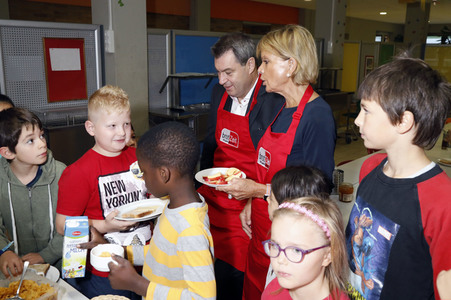 Schulfrühstück der Organisation brotZeit e.V. in München