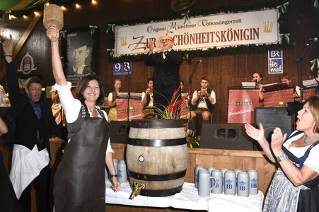 Im Volkssängerzelt bei der Eröffnung vom Oktoberfest 2018 in München