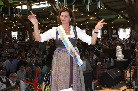Im Volkssängerzelt bei der Eröffnung vom Oktoberfest 2018 in München