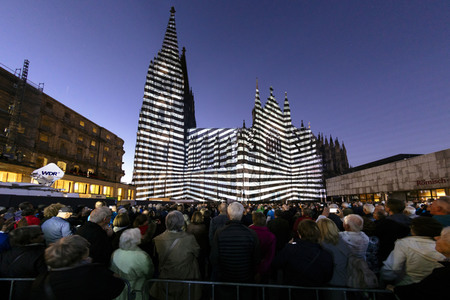 Lichtspektakel 'Dona Nobis Pacem' in Köln