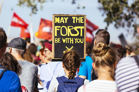 Großdemo 'Wald retten - Kohle stoppen' am Hambacher Wald