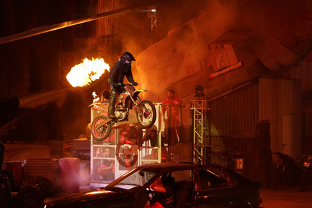 Neue Vulkanshow zu den Horrornächten im Filmpark Babelsberg in Potsdam