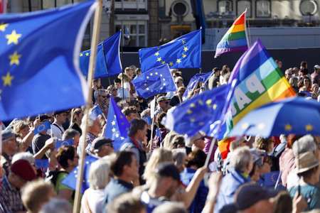 Kundgebung 'Pulse of Europe' in Köln