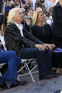 Richard Branson  erhält einen Stern auf dem Hollywood Walk of Fame in Los Angeles