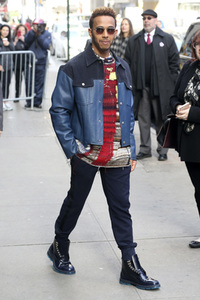 Lewis Hamilton besucht die Nachrichtensendung 'Good Morning America' in New York