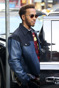 Lewis Hamilton besucht die Nachrichtensendung 'Good Morning America' in New York