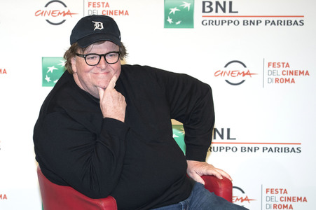 Photocall mit Michal Moore, Filmfestival von Rom 2018