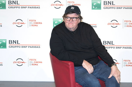 Photocall mit Michal Moore, Filmfestival von Rom 2018