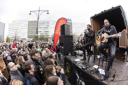 Straßenkonzert von The BossHoss in Berlin